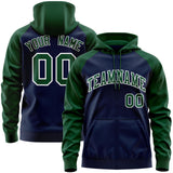 Custom Your Logo Workwear Full-Zip Raglan Sleeves Hoodie for Outdoor Team Work Uniform Unisex