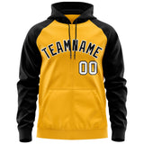 Custom Individualized Full-Zip Raglan Sleeves Fashion Sport Hoodie Define Your Look For All Ages