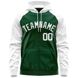 Custom Tailor Made Full-Zip Raglan Sleeves Hoodie Sports Fashion Sweatshirt Stitched Team Name Number