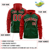 Custom Traditional All-Ages Sport Full-Zip Raglan Sleeves Hoodie Stitched Name Number