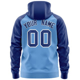 Custom Tailor Made Full-Zip Raglan Sleeves Hoodie Sports Fashion Sweatshirt Stitched Team Name Number