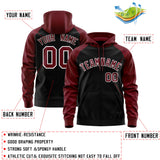 Custom Traditional All-Ages Sport Full-Zip Raglan Sleeves Hoodie Embroideried Your Team Logo