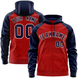 Custom Personalized Long-Sleeve Zippered Workout Full-Zip Raglan Sleeves Hoodie For All Ages