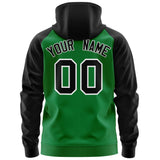 Custom Tailor Made Full-Zip Raglan Sleeves Hoodie Sports Fashion Sweatshirt Stitched Team Name Number