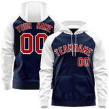 Custom Tailor Made Full-Zip Raglan Sleeves Hoodie Sports Fashion Sweatshirt Stitched Team Name Number