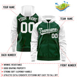 Custom Full-Zip Raglan Sleeves For Man Personalized Sweatshirt Stitched Name Number