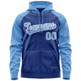 Custom Individualized Full-Zip Raglan Sleeves Fashion Sport Hoodie Define Your Look