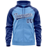 Custom Full-Zip Raglan Sleeves For Man Personalized Sweatshirt Stitched Name Number