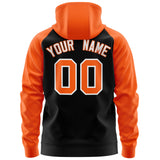 Custom Unique Long-Sleeve Zippered Training Full-Zip Raglan Sleeves Hoodie Stitched Name Number