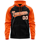 Custom Unique Long-Sleeve Zippered Training Full-Zip Raglan Sleeves Hoodie Stitched Name Number