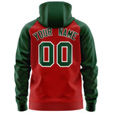 Custom Personalized Long-Sleeve Zippered Workout Full-Zip Raglan Sleeves Hoodie Fashion Sweatshirt