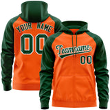 Custom Unique Long-Sleeve Zippered Training Full-Zip Raglan Sleeves Hoodie Stitched Name Number