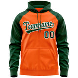 Custom Unique Long-Sleeve Zippered Training Full-Zip Raglan Sleeves Hoodie Stitched Name Number