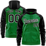 Custom Full-Zip Raglan Sleeves For Man Personalized Sweatshirt Stitched Name Number