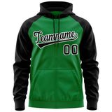 Custom Full-Zip Raglan Sleeves For Man Personalized Sweatshirt Stitched Name Number