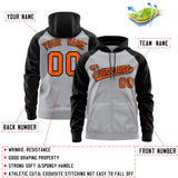 Custom Full-Zip Raglan Sleeves For Man Personalized Sweatshirt Stitched Name Number