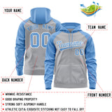 Custom Personalized Long-Sleeve Zippered Workout Full-Zip Raglan Sleeves Hoodie Fashion Sweatshirt