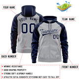 Custom Cotton Full-Zip Raglan Sleeves Hoodie Unisex Personalized Couples Fashion Sweatshirt