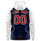 Custom Full-Zip Raglan Sleeves For Man Personalized Sweatshirt Stitched Name Number