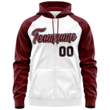 Custom Full-Zip Hoodie Raglan Sleeves Embroideried Your Team Logo Personalized Hip Hop Sweatshirts