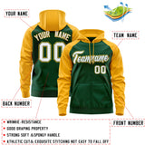 Custom Cotton Full-Zip Raglan Sleeves Hoodie Unisex Personalized Stitched Text Logo And Number