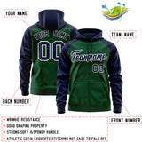 Custom Full-Zip Raglan Sleeves For Man Personalized Sweatshirt Embroideried Your Team Logo