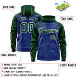 Custom Cotton Full-Zip Raglan Sleeves Hoodie Unisex Personalized Stitched Text Logo And Number