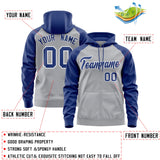 Custom Cotton Full-Zip Raglan Sleeves Hoodie Unisex Personalized Couples Fashion Sweatshirt