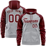 Custom Full-Zip Raglan Sleeves For Man Personalized Sweatshirt Embroideried Your Team Logo