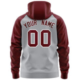 Custom Full-Zip Raglan Sleeves For Man Personalized Sweatshirt Embroideried Your Team Logo