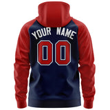 Custom Cotton Full-Zip Raglan Sleeves Hoodie Unisex Personalized Couples Fashion Sweatshirt