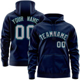 Custom Your Own Full-Zip Hoodies With Flame Stitched Team Name Number Logo