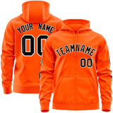 Custom Your Own Full-Zip Hoodies With Flame Stitched Team Name Number Logo