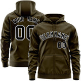 Custom Your Own Full-Zip Hoodies With Flame Stitched Team Name Number Logo