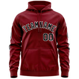 Custom Your Own Full-Zip Hoodies With Flame Stitched Team Name Number Logo