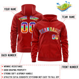 Custom Your Own Full-Zip Colorful Flame Hoodies Stitched Team Name Number Logo