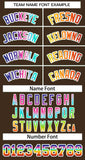 Custom Your Own Full-Zip Colorful Flame Hoodies Stitched Team Name Number Logo