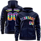 Custom Your Own Full-Zip Colorful Flame Hoodies Stitched Team Name Number Logo