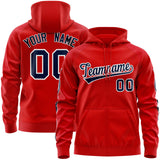 Custom Unisex Single-Tone Flame Sports Full-Zip Sweatshirt Hoodie Stitched Name Number