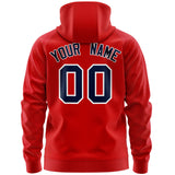 Custom Unisex Single-Tone Flame Sports Full-Zip Sweatshirt Hoodie Stitched Name Number