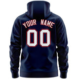 Custom Unisex Single-Tone Flame Sports Full-Zip Sweatshirt Hoodie Stitched Name Number