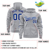 Custom Unisex Single-Tone Flame Sports Full-Zip Sweatshirt Hoodie Stitched Name Number