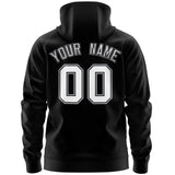 Custom Unisex Single-Tone Flame Sports Full-Zip Sweatshirt Hoodie Stitched Name Number