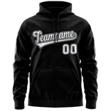 Custom Unisex Single-Tone Flame Sports Full-Zip Sweatshirt Hoodie Stitched Name Number