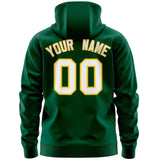 Custom Unisex Single-Tone Flame Sports Full-Zip Sweatshirt Hoodie Stitched Name Number