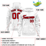 Custom Full-Zip Hoodie Monochrome Flame for Men Women Stitched Logo Sweatshirts