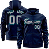 Custom Men's Youth Sweatshirt Stitched Name Number And Team Logo Full-Zip Hoodie With Flame