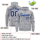 Custom Full Zip Hoodie With Flame Stitched Text Logo Personalized Hip Hop Sweatshirts