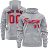 Custom Full-Zip Hoodie Monochrome Flame for Men Women Stitched Logo Sweatshirts