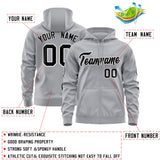 Custom Men's Youth Sweatshirt Stitched Name Number And Team Logo Full-Zip Hoodie With Flame